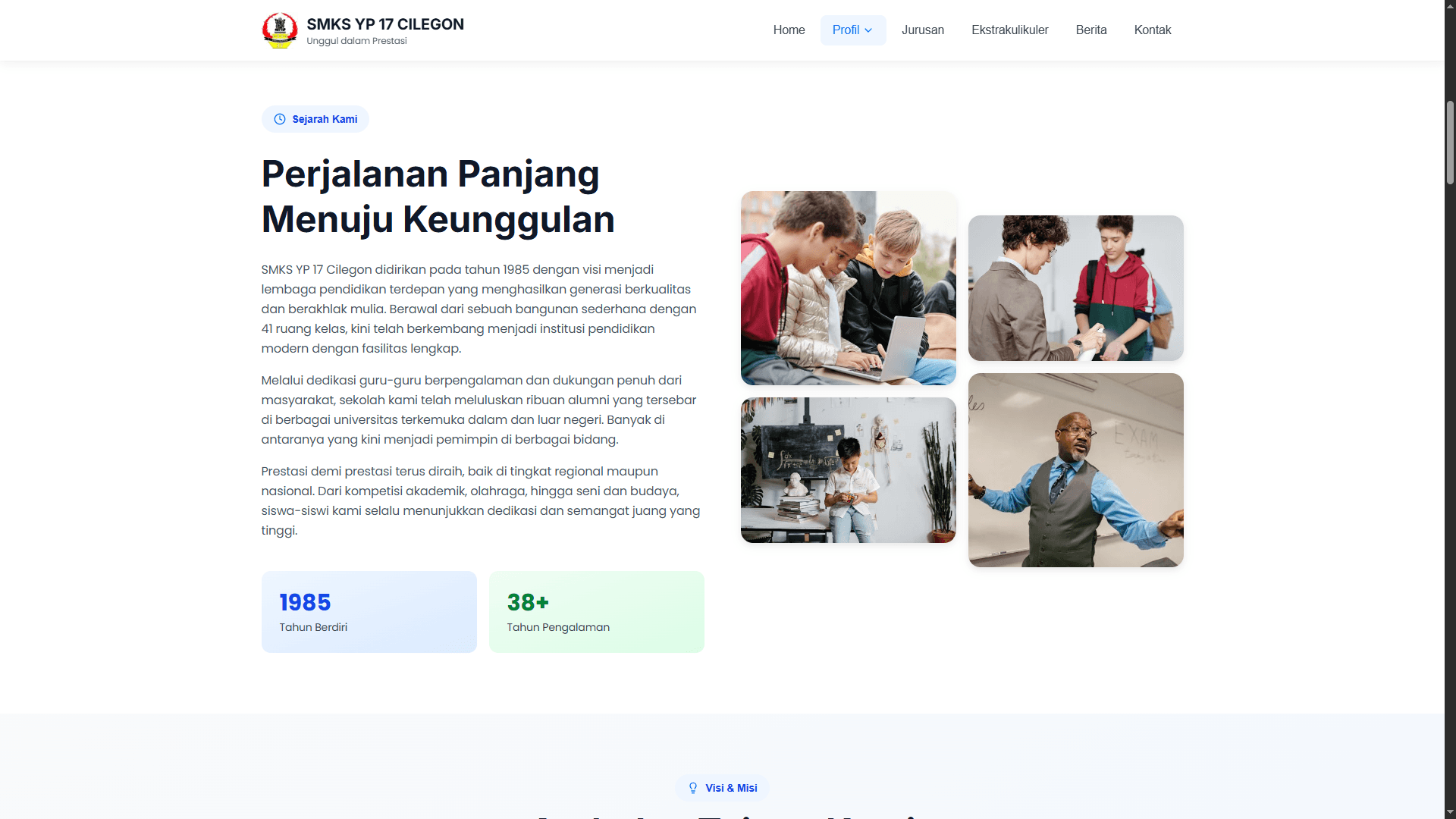School Profile Website 3